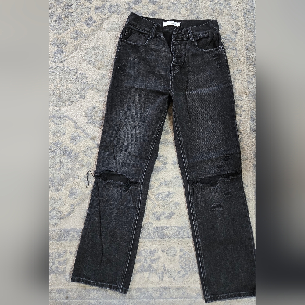 KanCan Croped Black Jeans